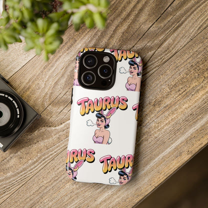 Stylish “Taurus” Phone Case, Cartoon Design