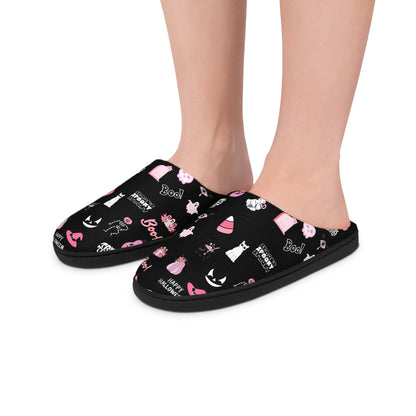 Women's Halloween Indoor Slippers - Cozy Footwear for Home