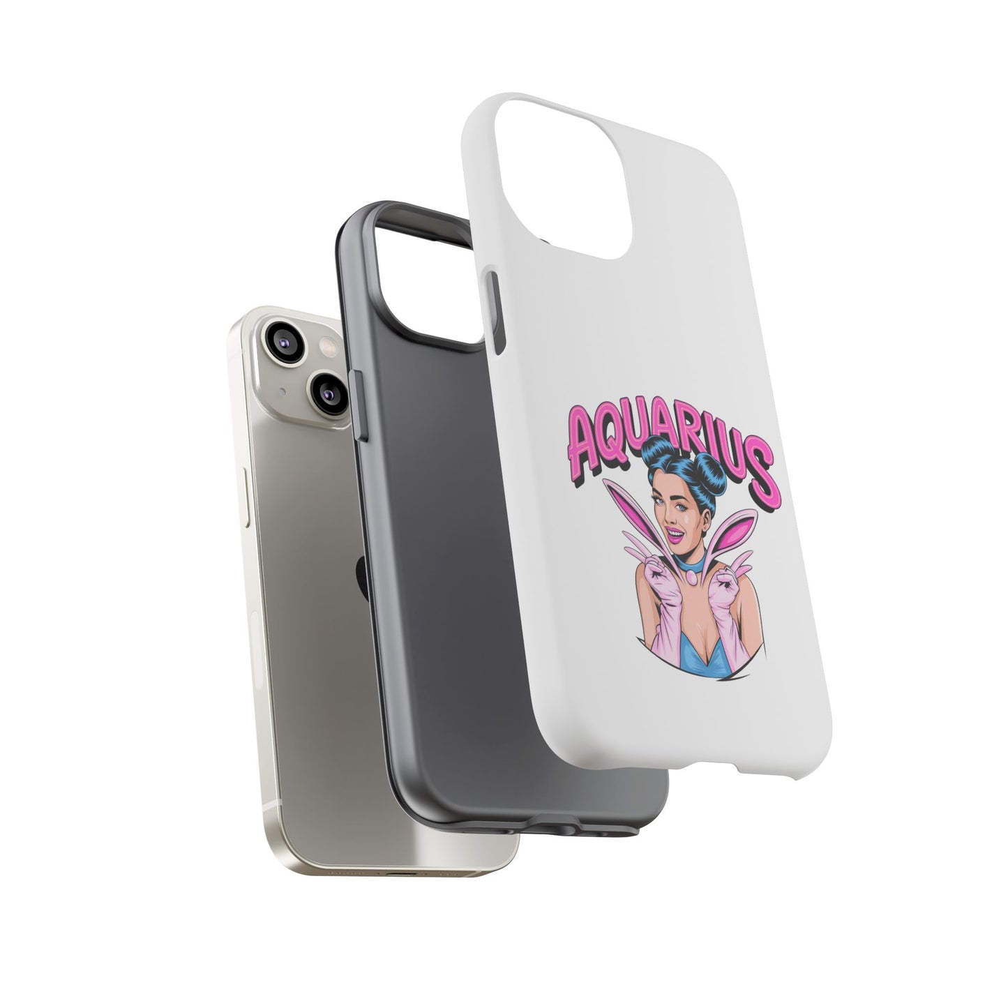 “AQUARIUS” Phone Case with Retro Look