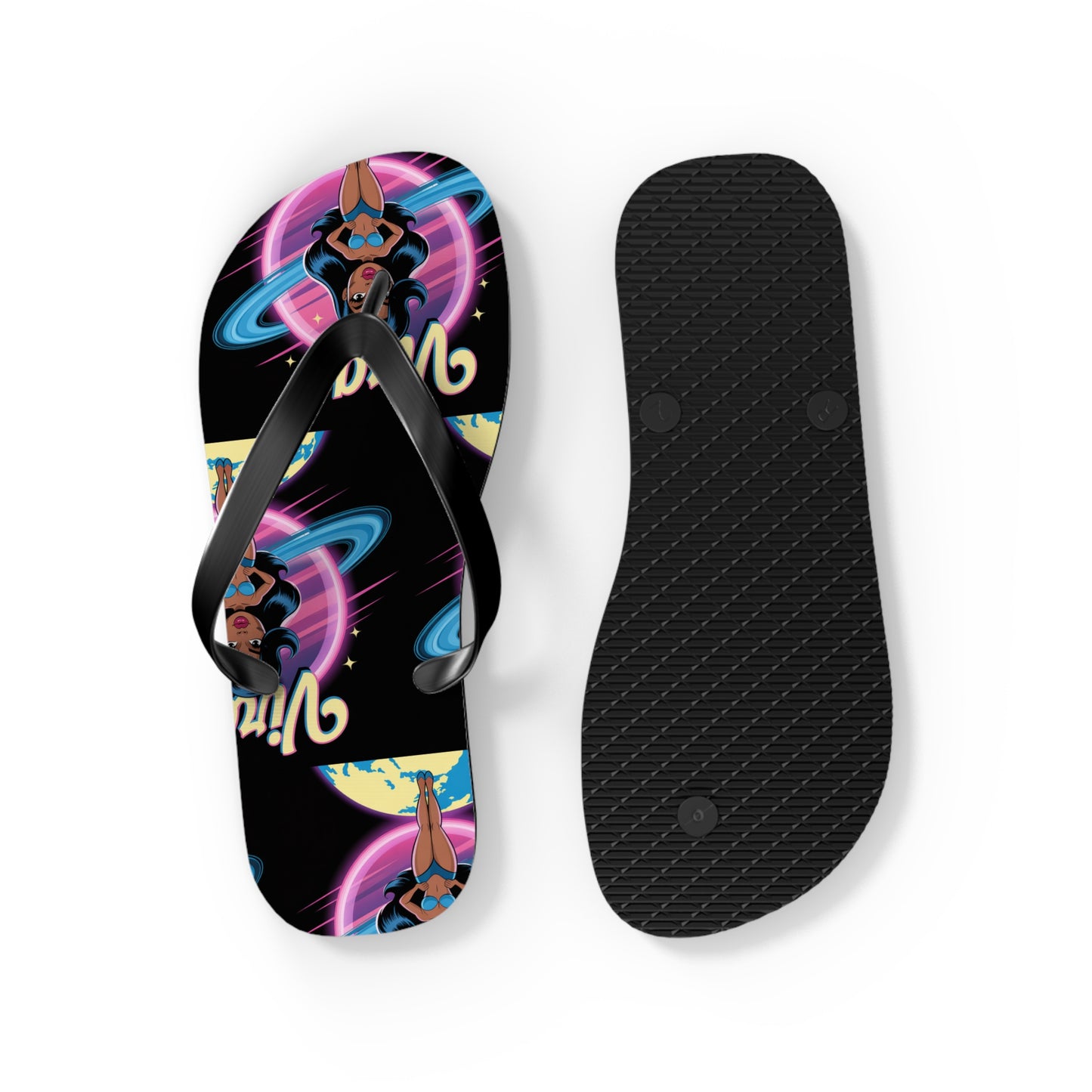 ‘VIRGO’ Cosmic Flip Flops, Beach Footwear, Summer Sandals
