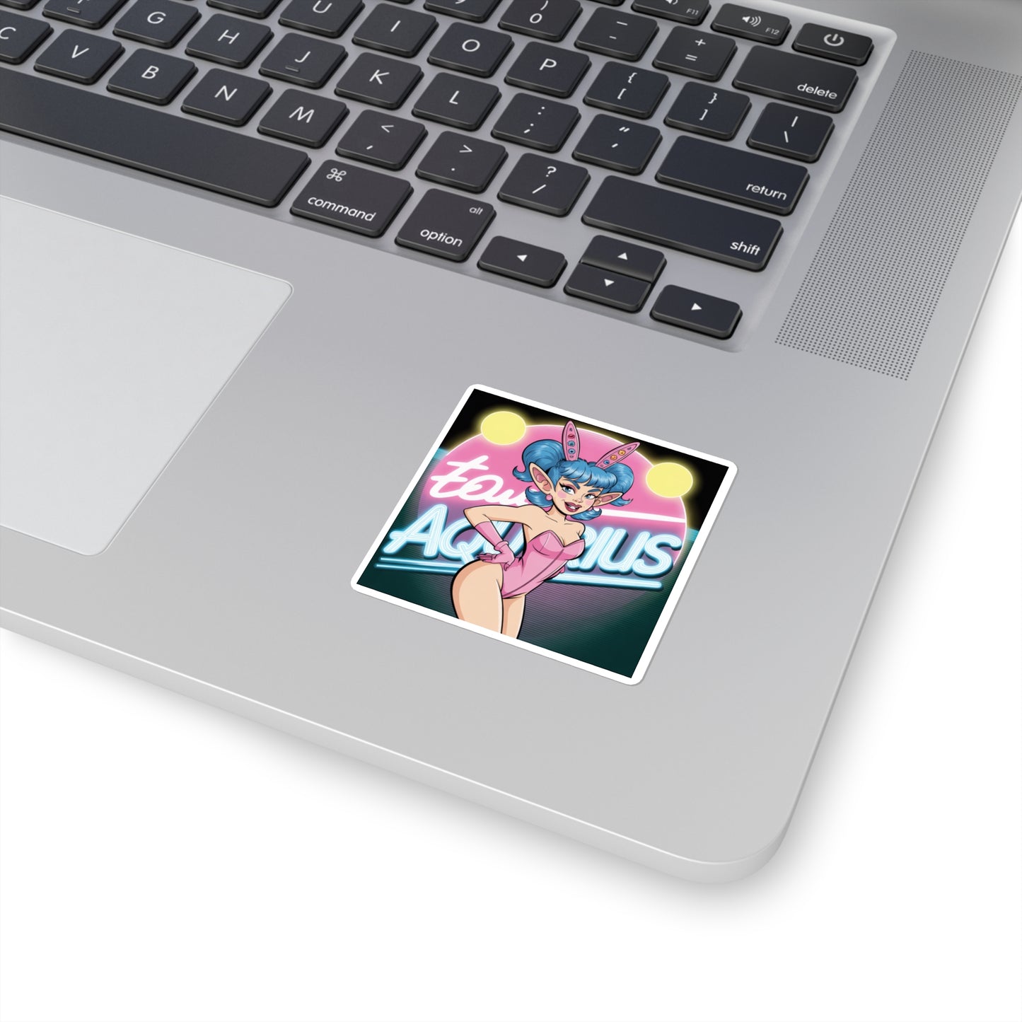 Aquarius Sticker Astrology Square Stickers | Aquarius Design