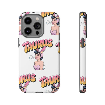 Stylish “Taurus” Phone Case, Cartoon Design