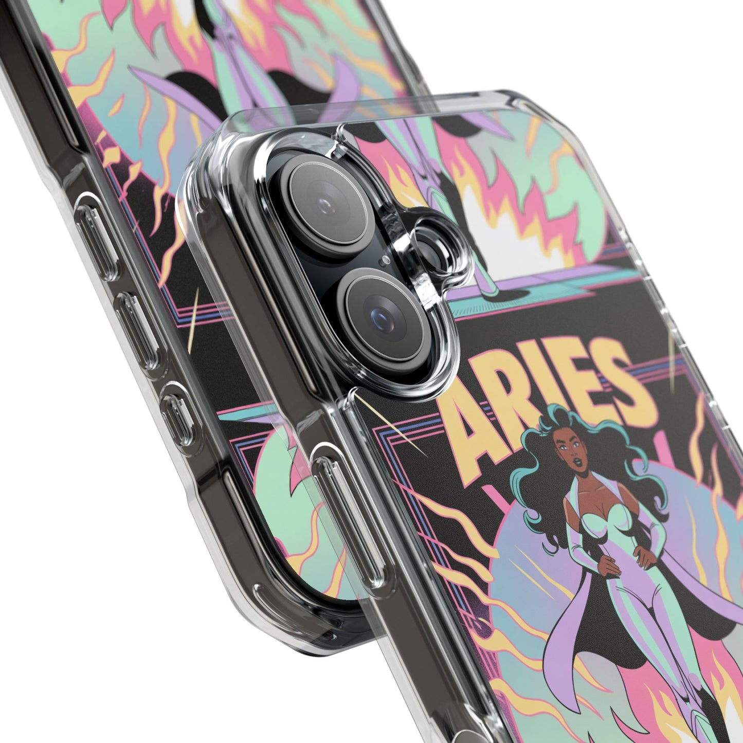 Aries MagSafe Phone Case, Clear Impact Case for Astrology Lovers