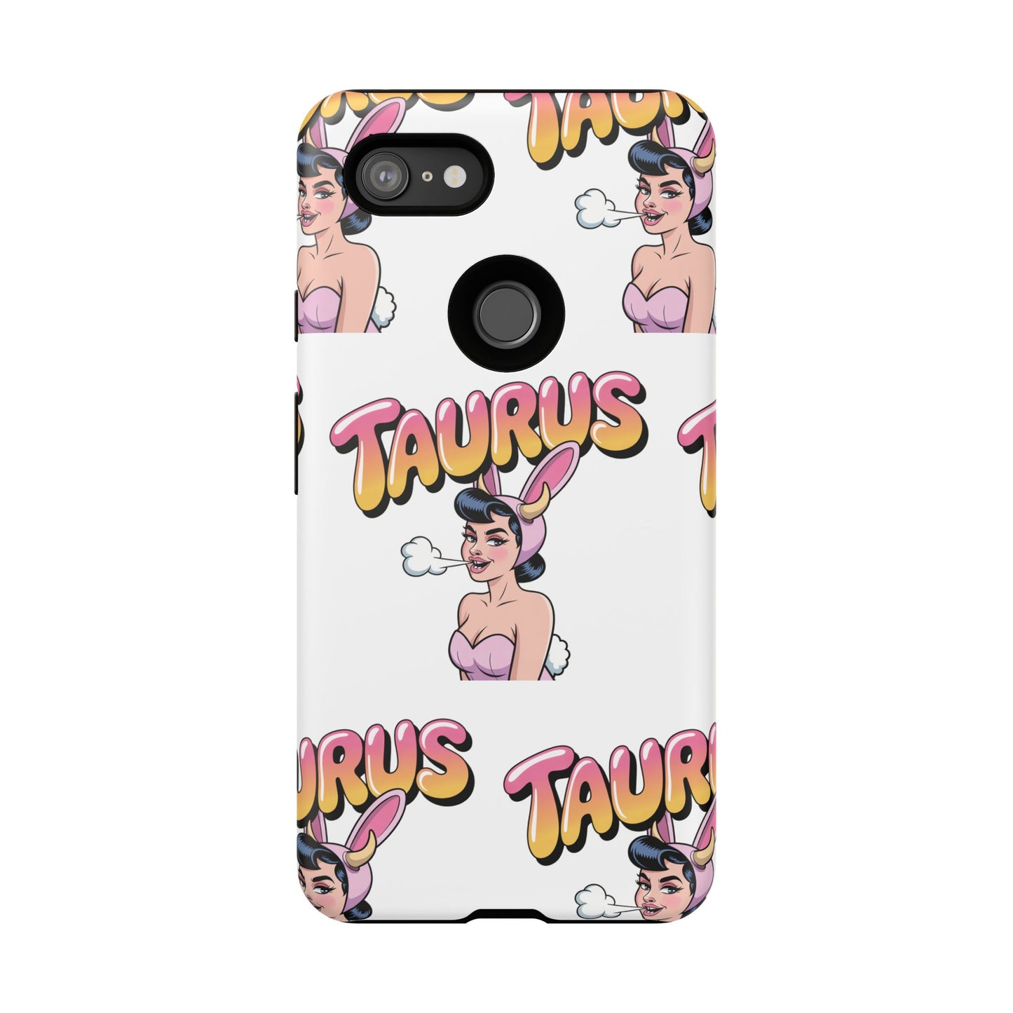 Stylish “Taurus” Phone Case, Cartoon Design