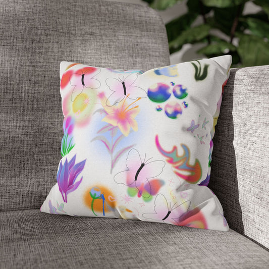 The Butterfly Pillowcase, Decorative Floral Pillow Cover