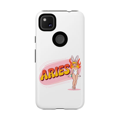 “ARIES” Cute Bunny Phone Case, Tough Phone Cover, Retro Style Case