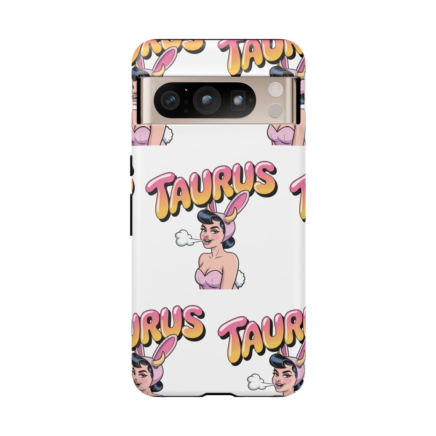 Stylish “Taurus” Phone Case, Cartoon Design