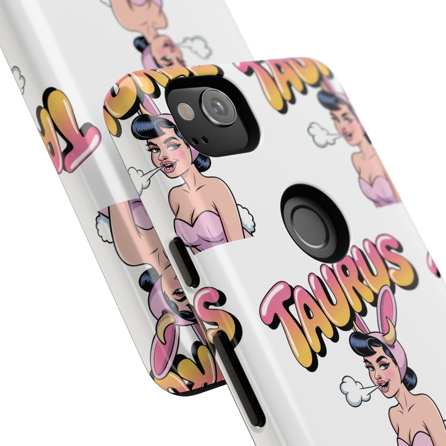 Stylish “Taurus” Phone Case, Cartoon Design