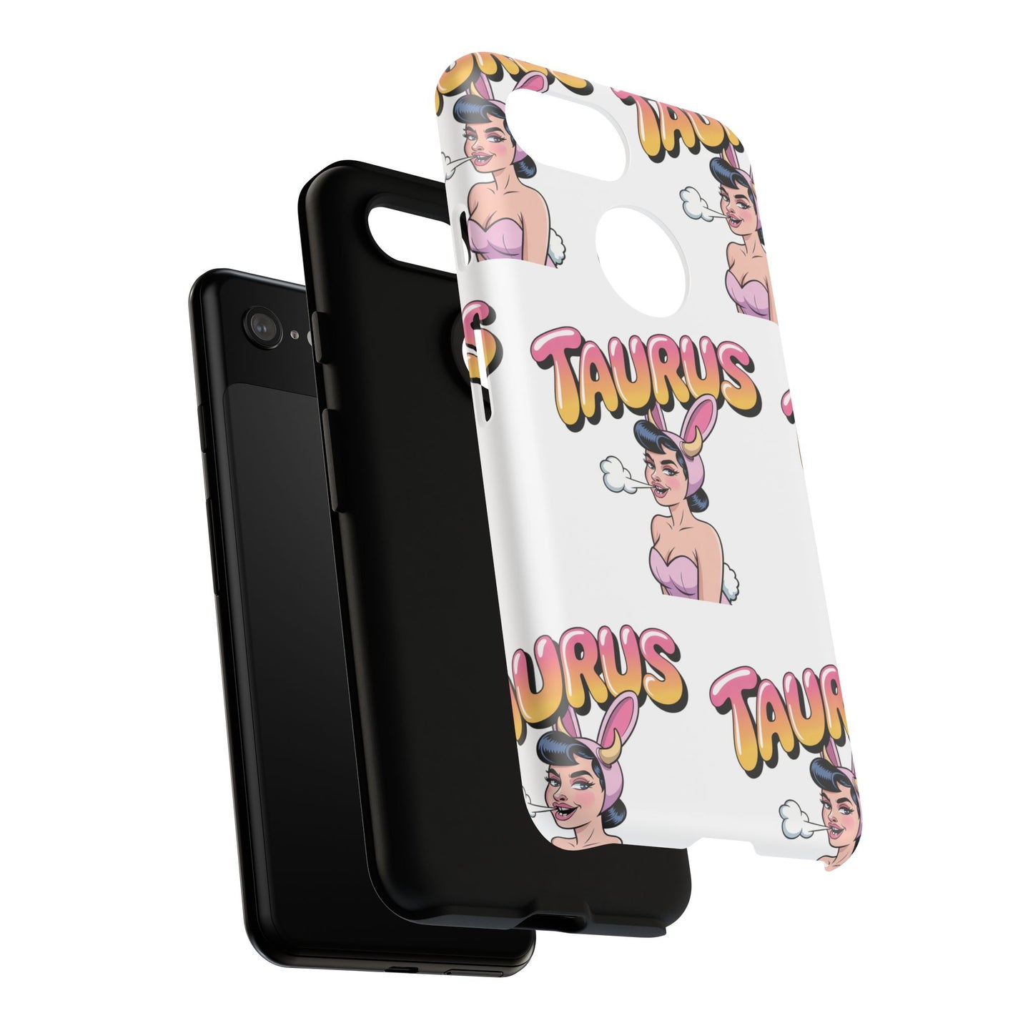 Stylish “Taurus” Phone Case, Cartoon Design