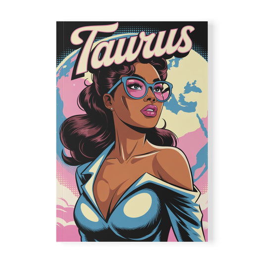 Earth Sign 🌏 Taurus A5 Softcover Notebook, Zodiac Journal