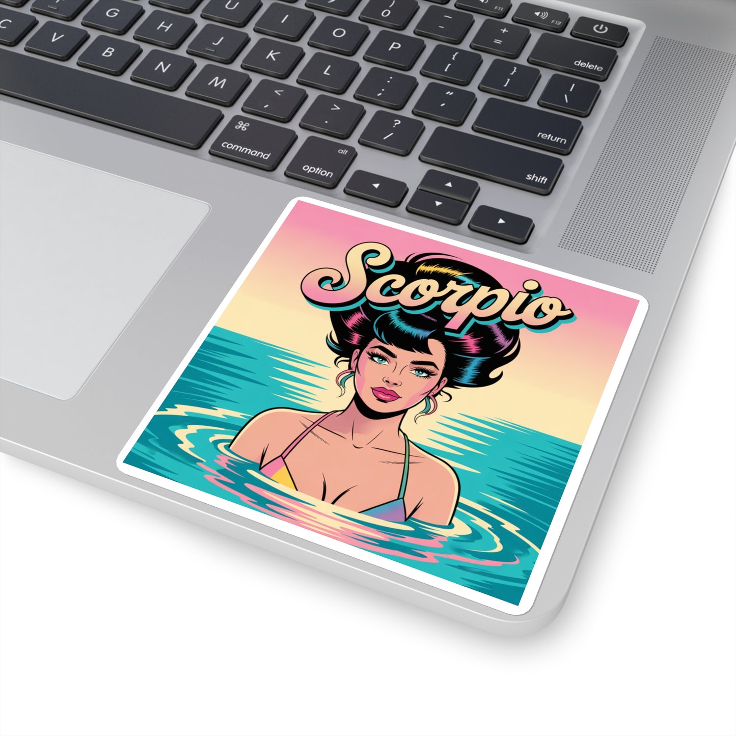 Scorpio Zodiac Square Stickers, Horoscope Stickers
