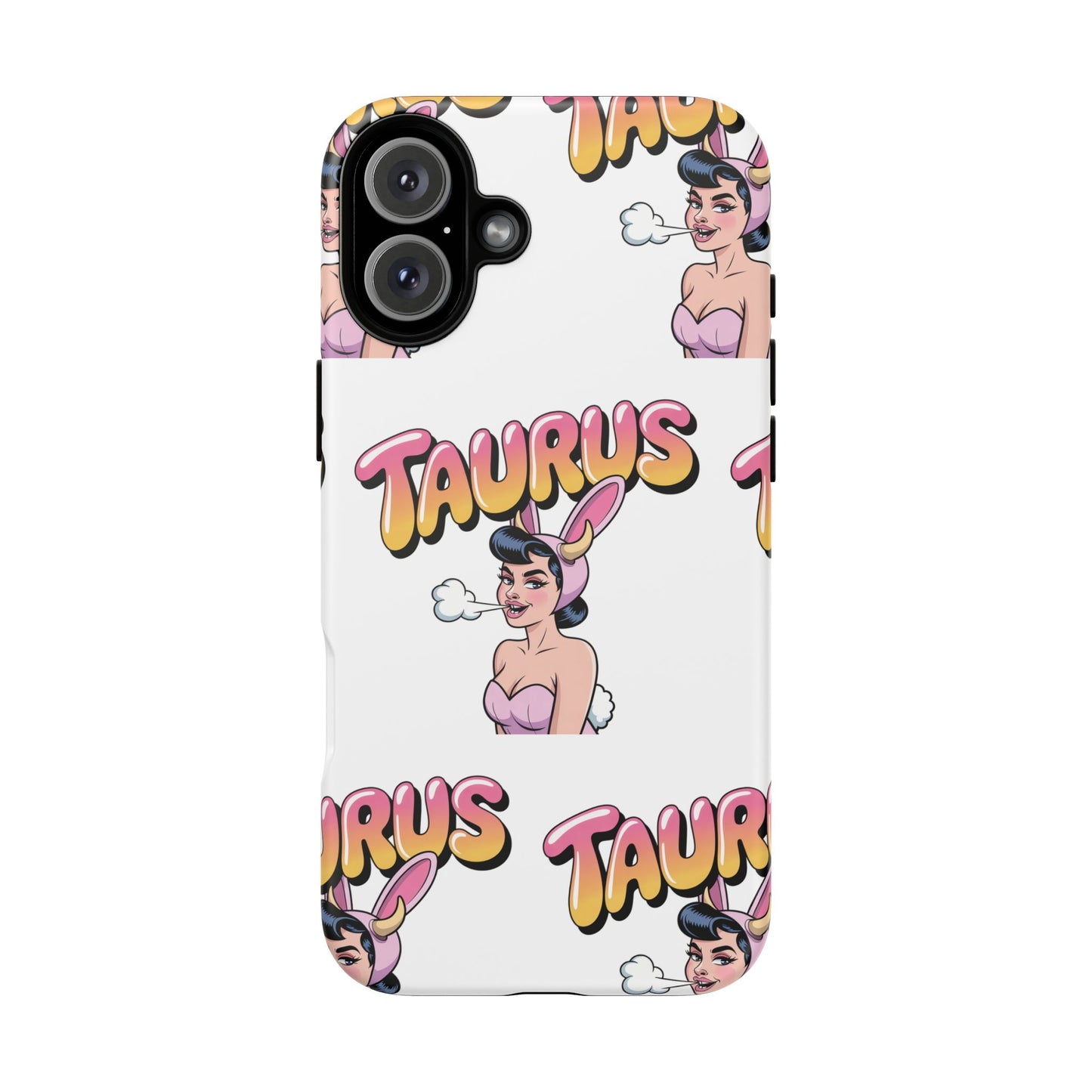 Stylish “Taurus” Phone Case, Cartoon Design