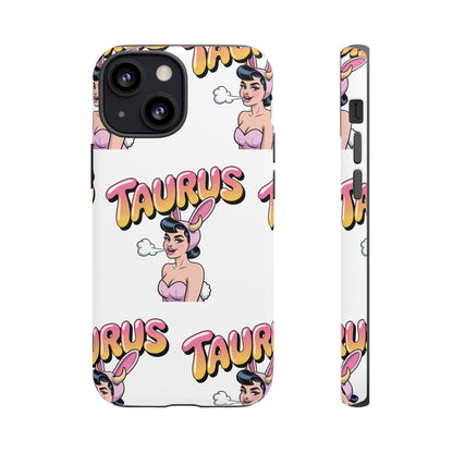 Stylish “Taurus” Phone Case, Cartoon Design