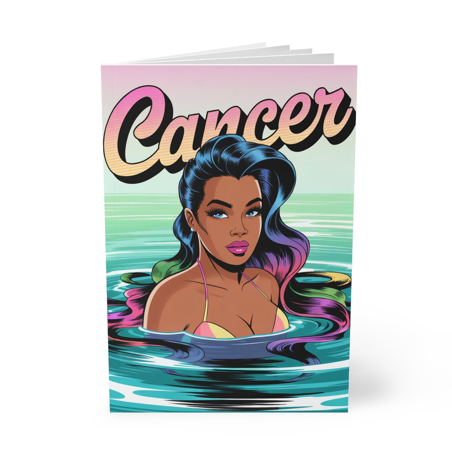 Water Sign 🧜🏻‍♀️ Cancer Zodiac Softcover Notebook