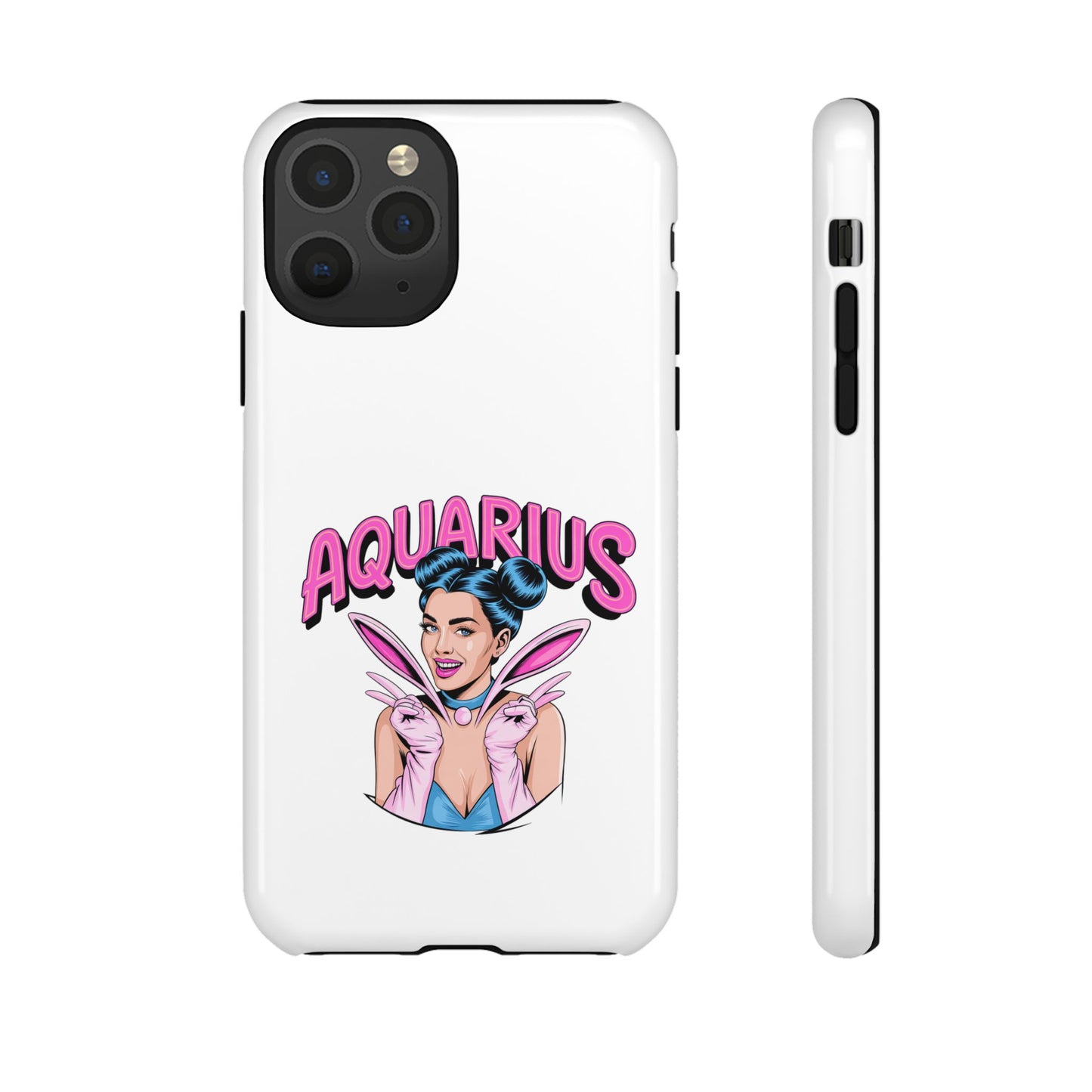 “AQUARIUS” Phone Case with Retro Look