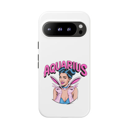 “AQUARIUS” Phone Case with Retro Look