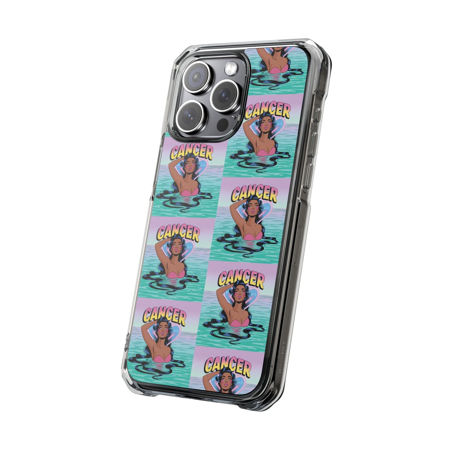 Cancer Zodiac MagSafe Clear Phone Case, Astrology Gift