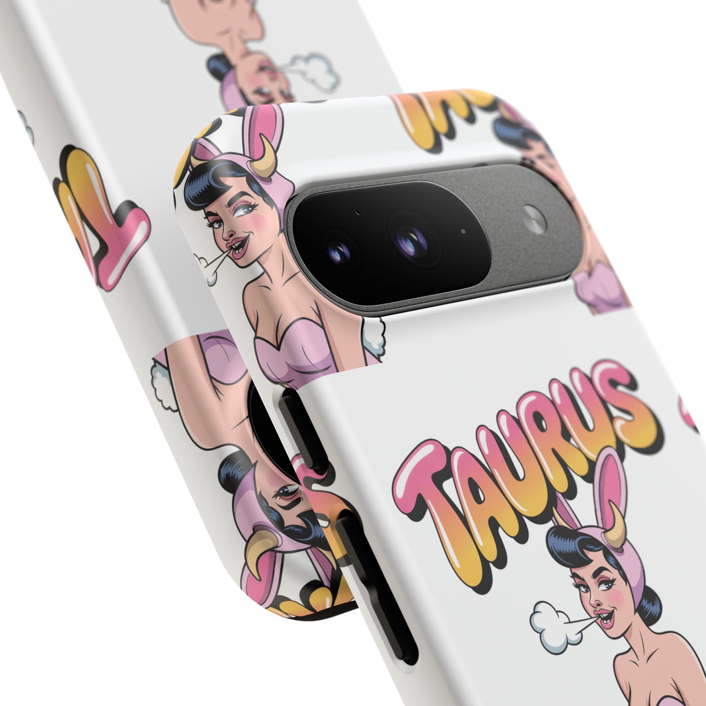 Stylish “Taurus” Phone Case, Cartoon Design