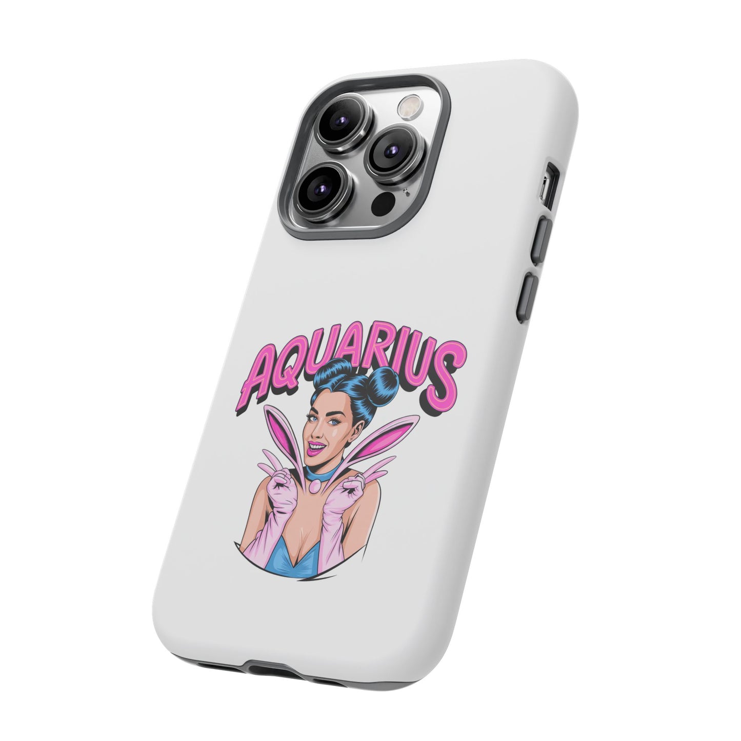 “AQUARIUS” Phone Case with Retro Look