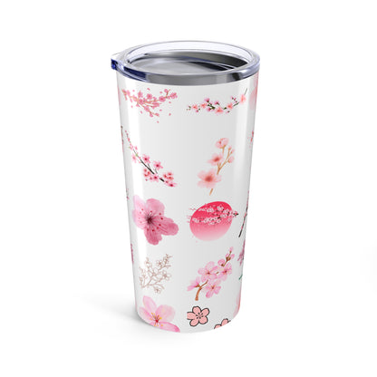 Cherry Blossom Tumbler 20oz | Floral Travel Mug