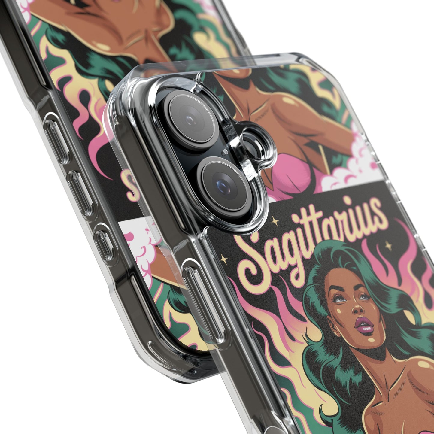 Sagittarius Zodiac Phone Case, MagSafe Magnetic Clear Impact Cases for Astrology Lovers