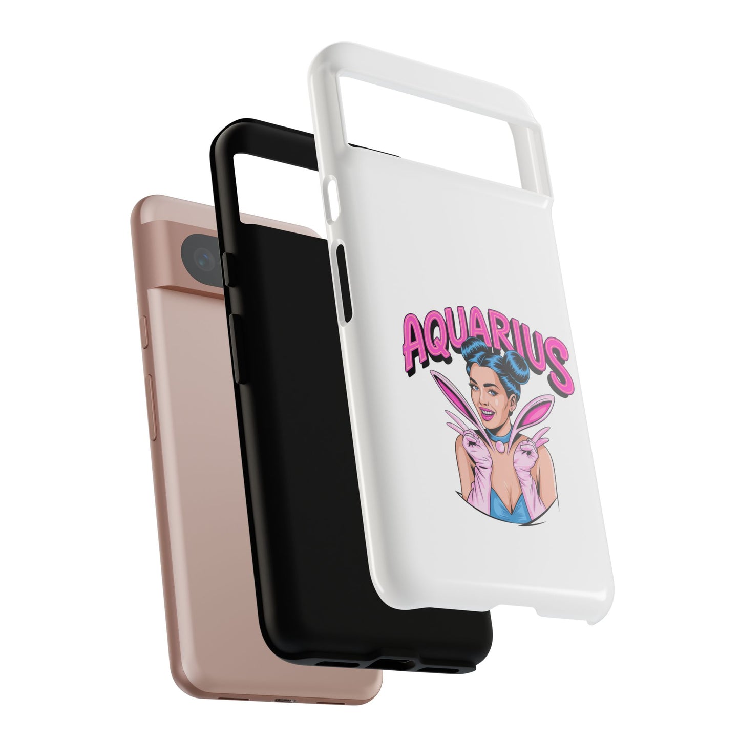 “AQUARIUS” Phone Case with Retro Look