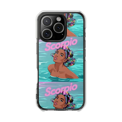 Scorpio Zodiac Clear MagSafe Phone Cases, Horoscope Cases
