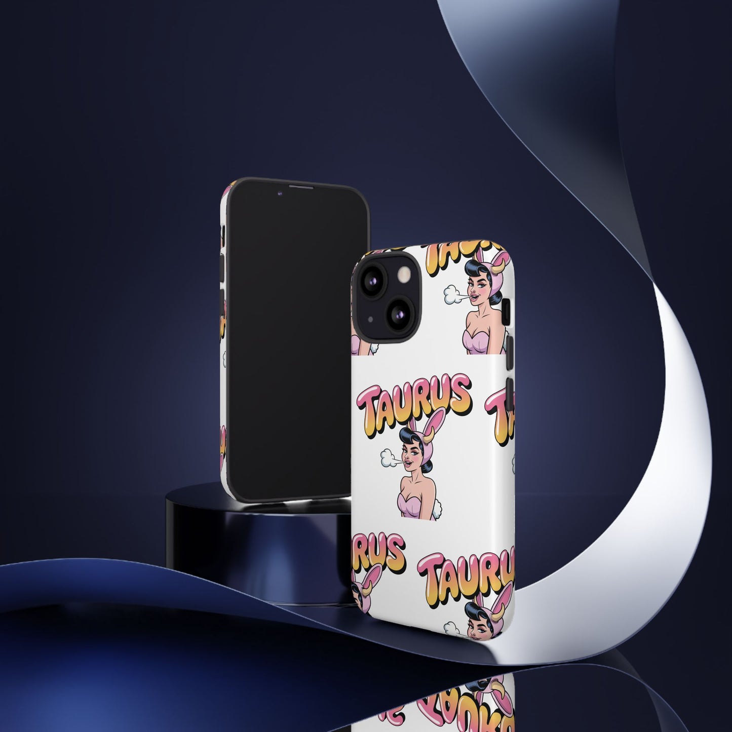 Stylish “Taurus” Phone Case, Cartoon Design