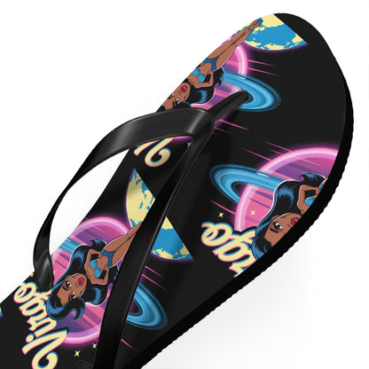 ‘VIRGO’ Cosmic Flip Flops, Beach Footwear, Summer Sandals