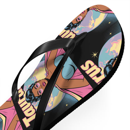 ‘TAURUS’ Colourful Flip Flops, Zodiac Sandals for Astrology Lovers