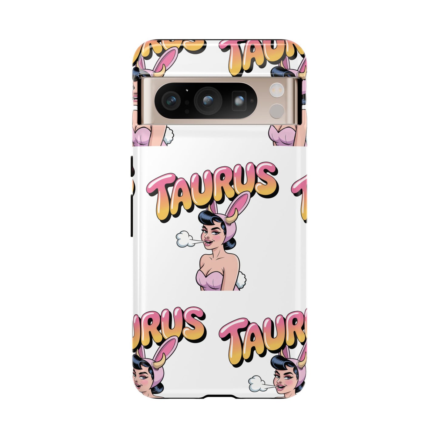 Stylish “Taurus” Phone Case, Cartoon Design