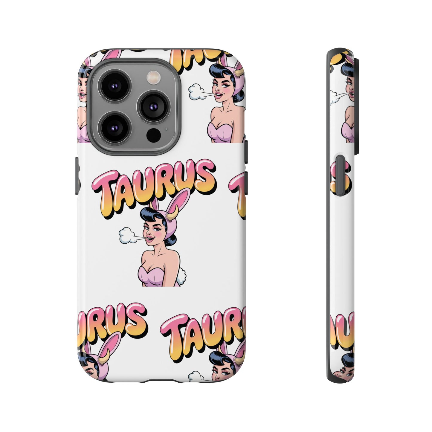 Stylish “Taurus” Phone Case, Cartoon Design