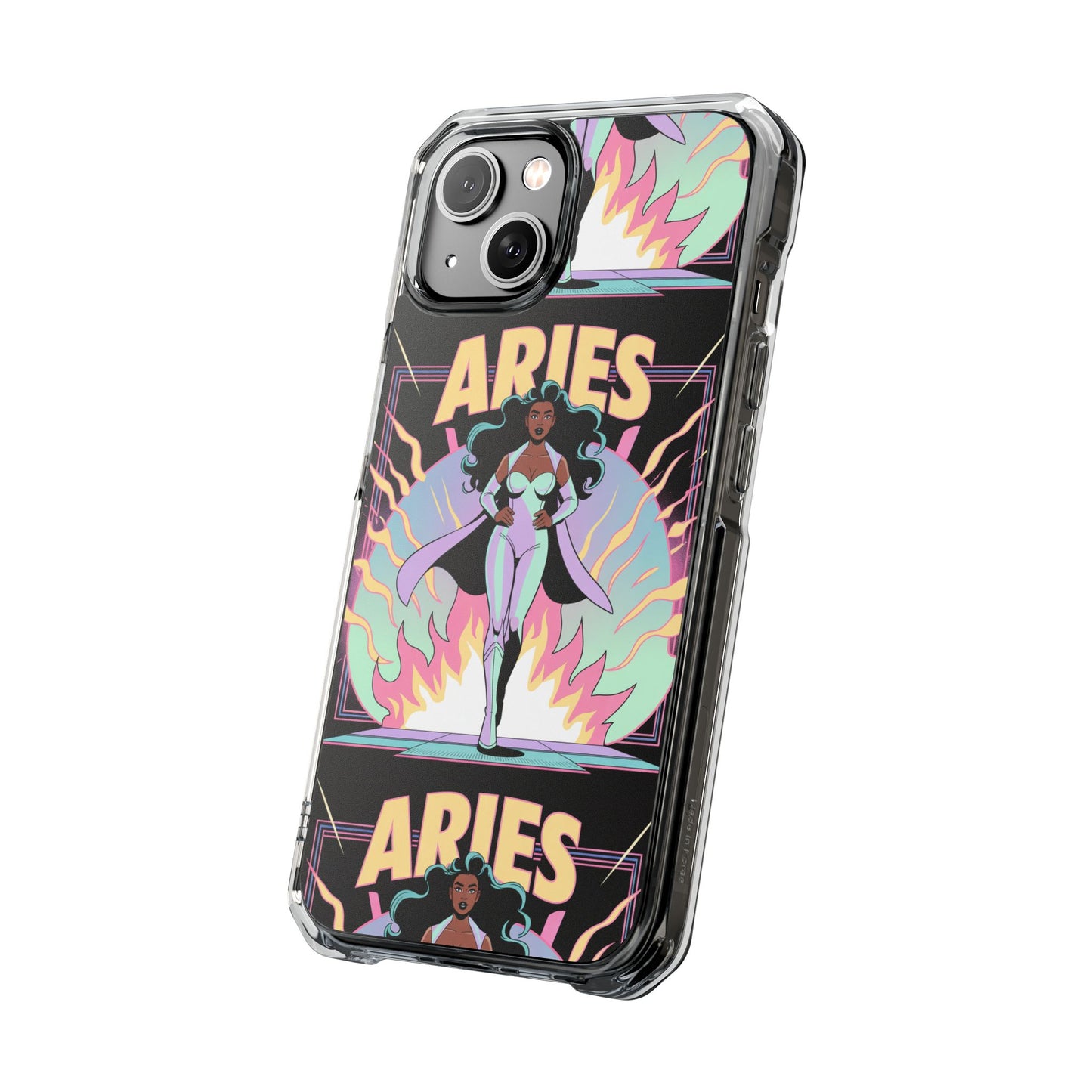 Aries MagSafe Phone Case, Clear Impact Case for Astrology Lovers