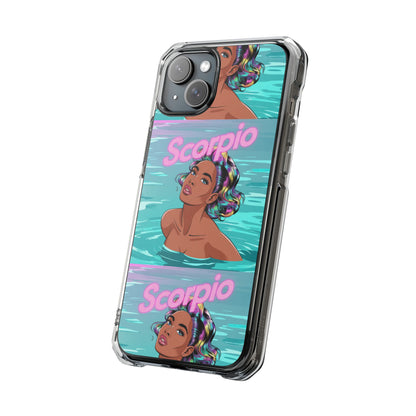 Scorpio Zodiac Clear MagSafe Phone Cases, Horoscope Cases