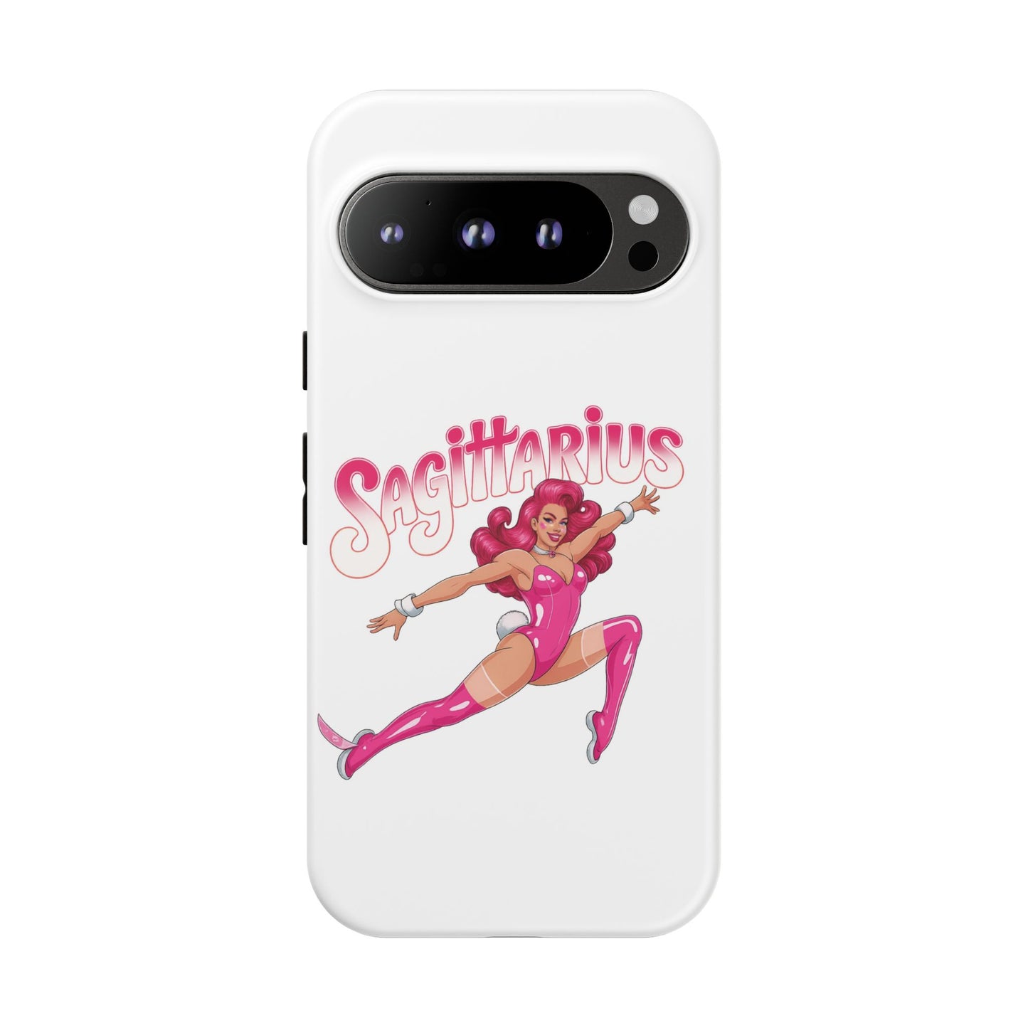 “Sagittarius” phone case Pink Dollar Bill Woman Bunny Costume