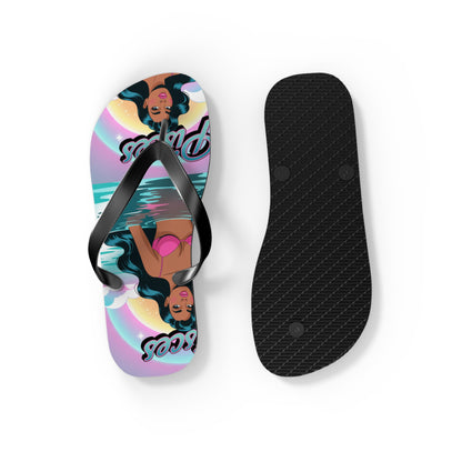 ‘PISCES’ Beach Flip Flops, Summer Footwear