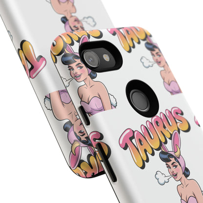 Stylish “Taurus” Phone Case, Cartoon Design