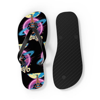 ‘VIRGO’ Cosmic Flip Flops, Beach Footwear, Summer Sandals