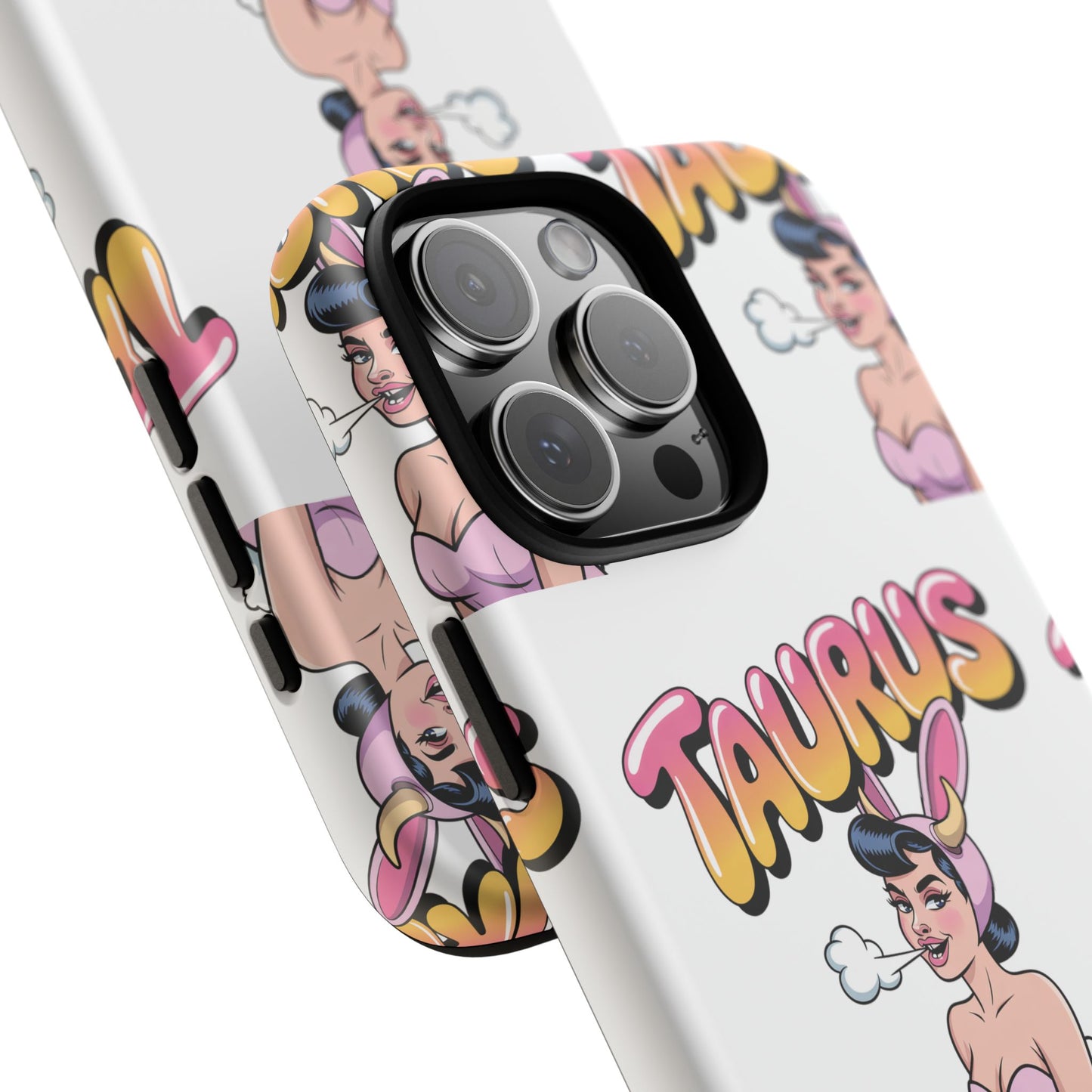 Stylish “Taurus” Phone Case, Cartoon Design