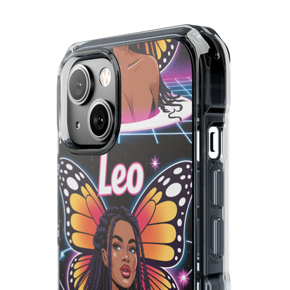 Leo Vibrant Zodiac MagSafe magnetic Phone Case | Butterfly Design