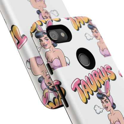 Stylish “Taurus” Phone Case, Cartoon Design