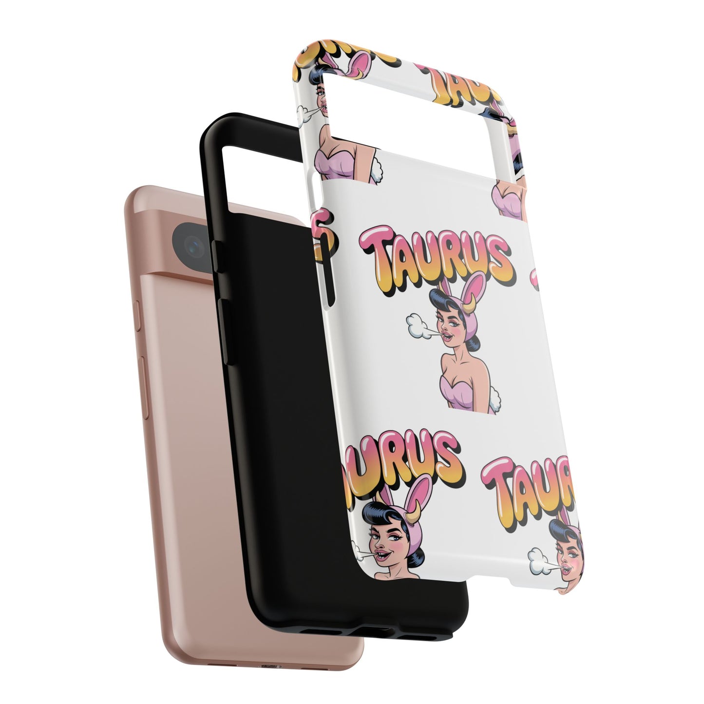 Stylish “Taurus” Phone Case, Cartoon Design