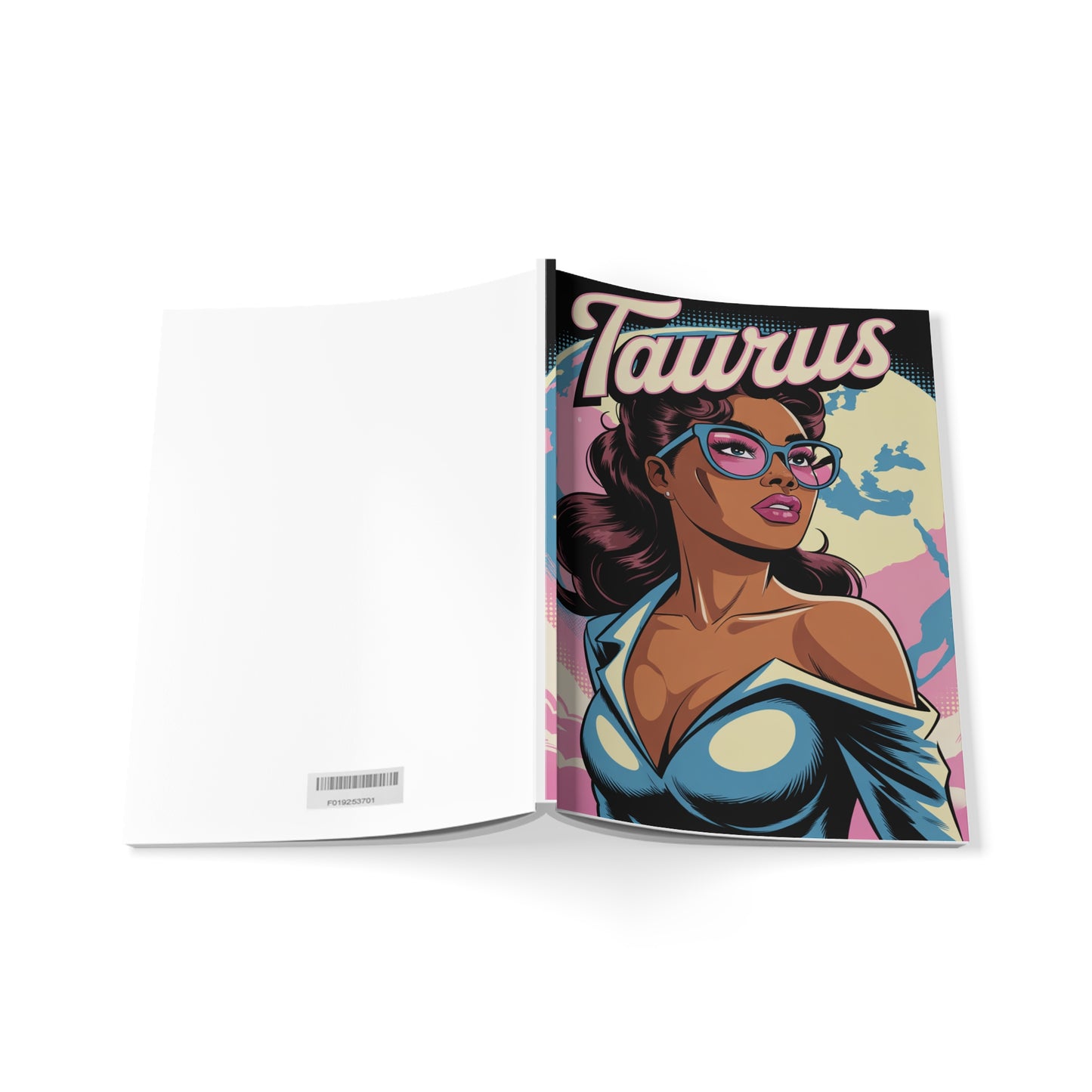 Earth Sign 🌏 Taurus A5 Softcover Notebook, Zodiac Journal