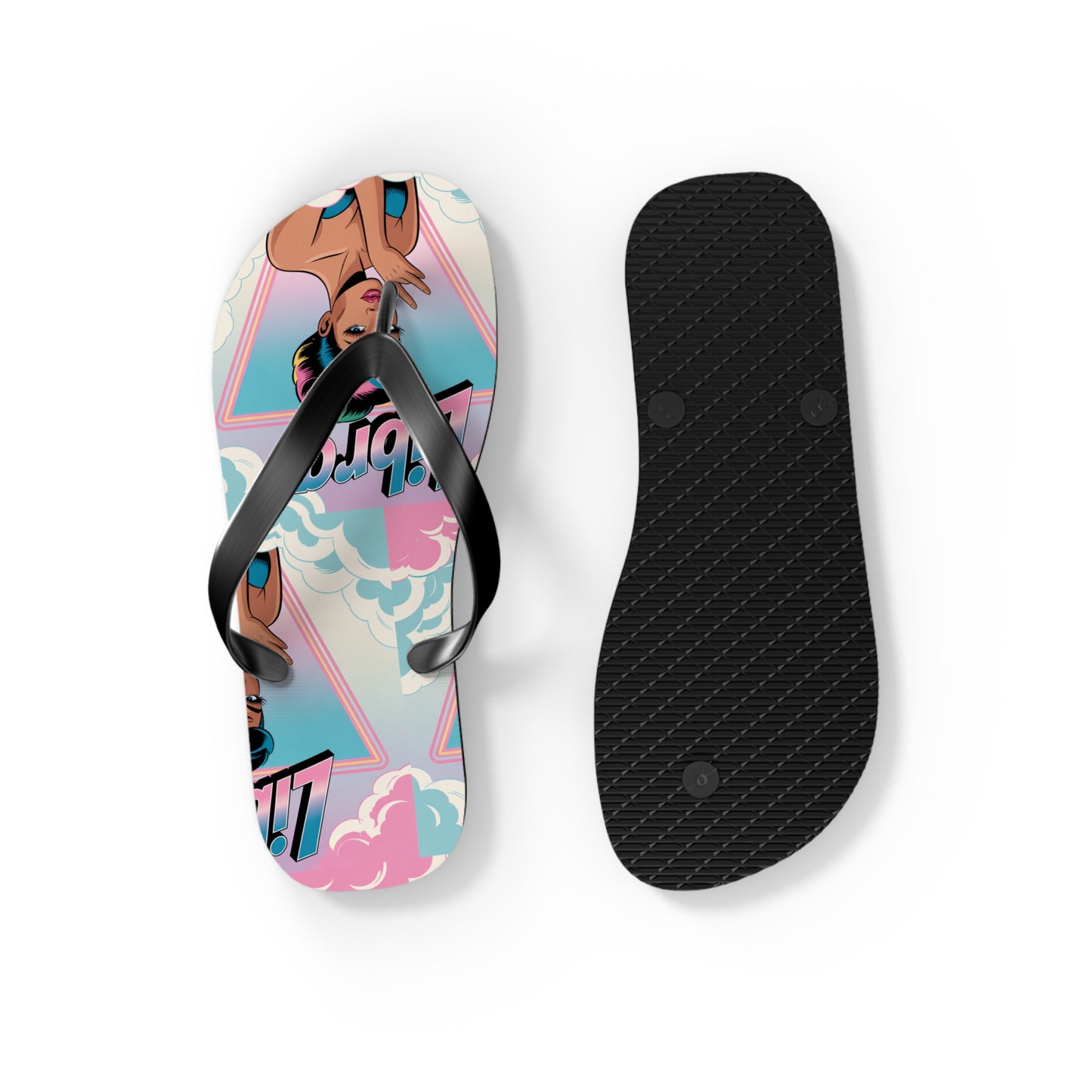 ‘LIBRA’ Flip Flops for Summer Fun, Vacation Footwear, Pool Party Essentials