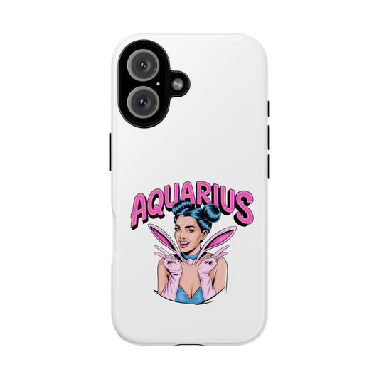 “AQUARIUS” Phone Case with Retro Look