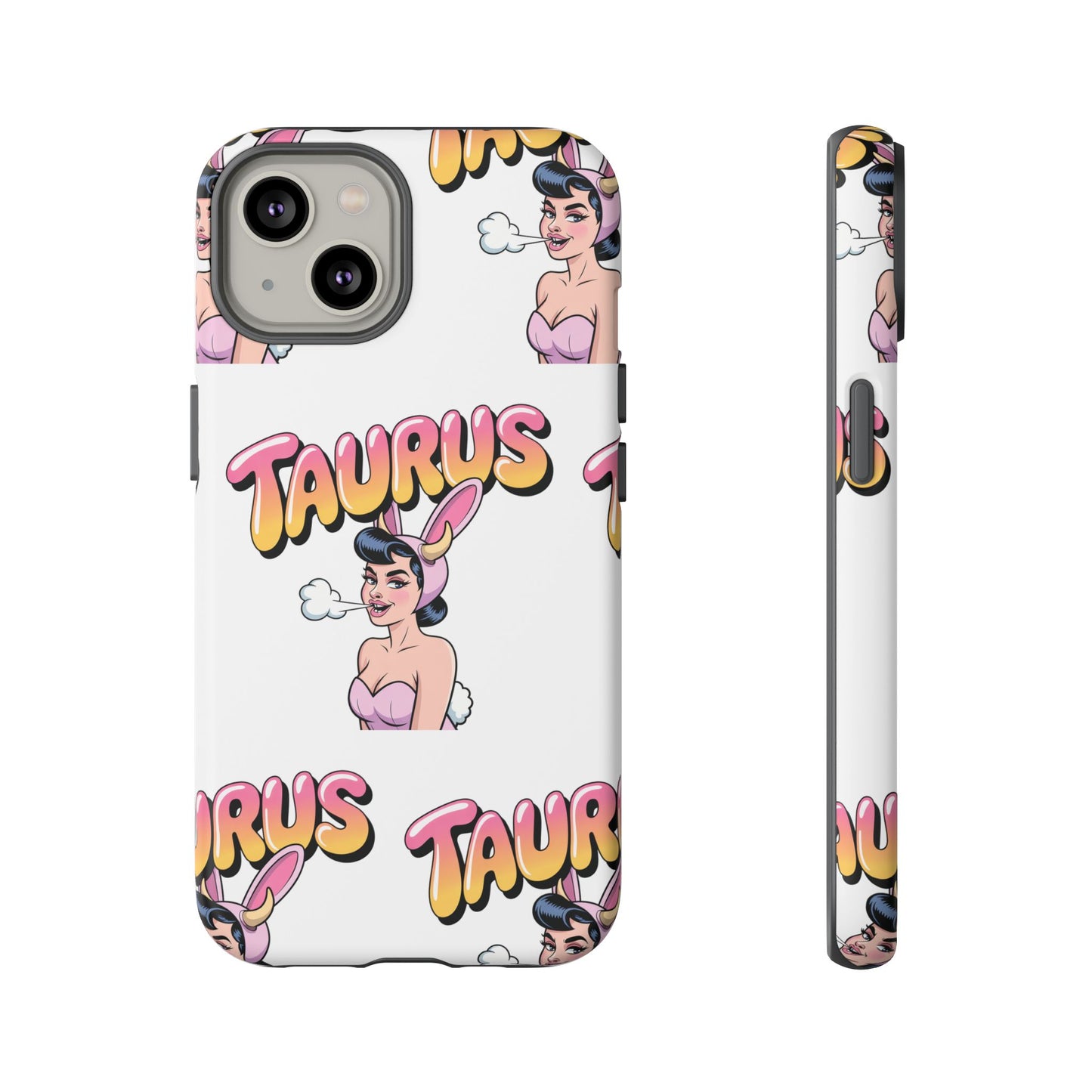 Stylish “Taurus” Phone Case, Cartoon Design
