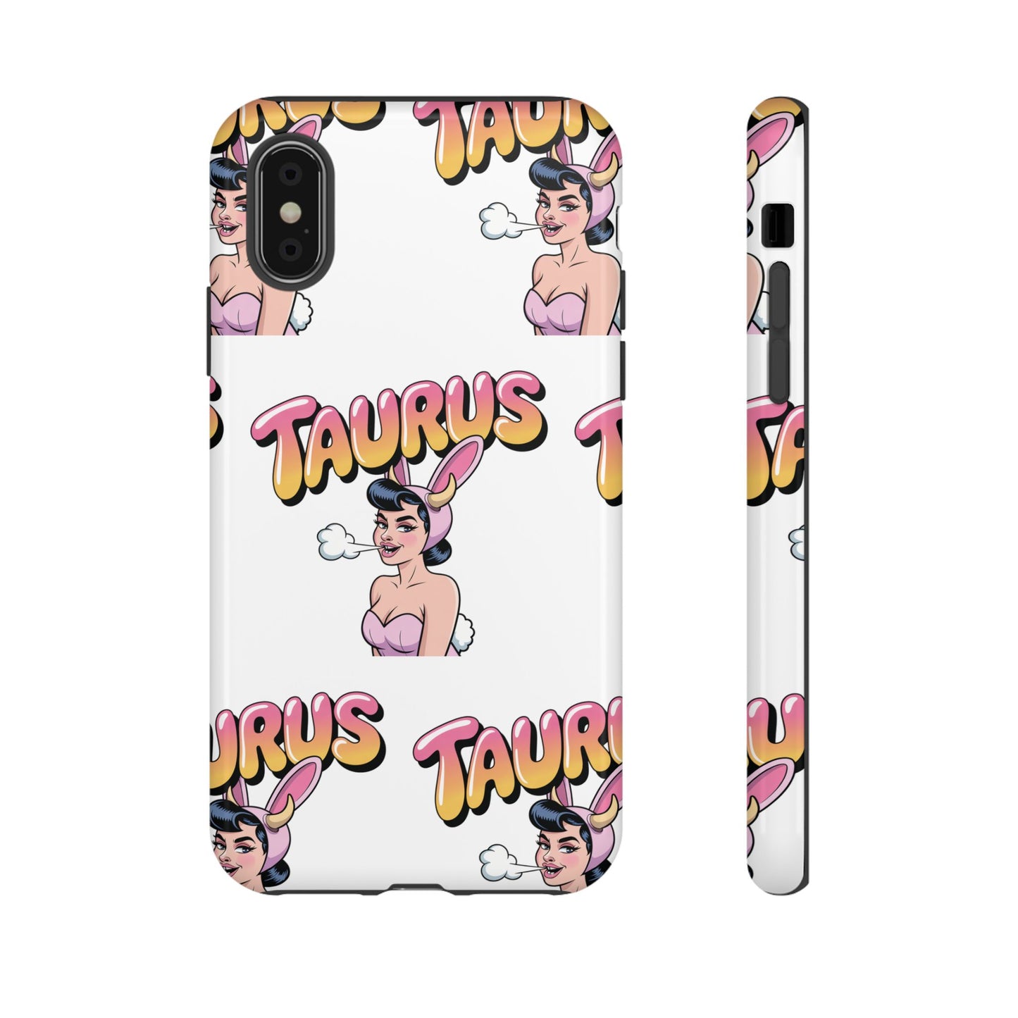 Stylish “Taurus” Phone Case, Cartoon Design