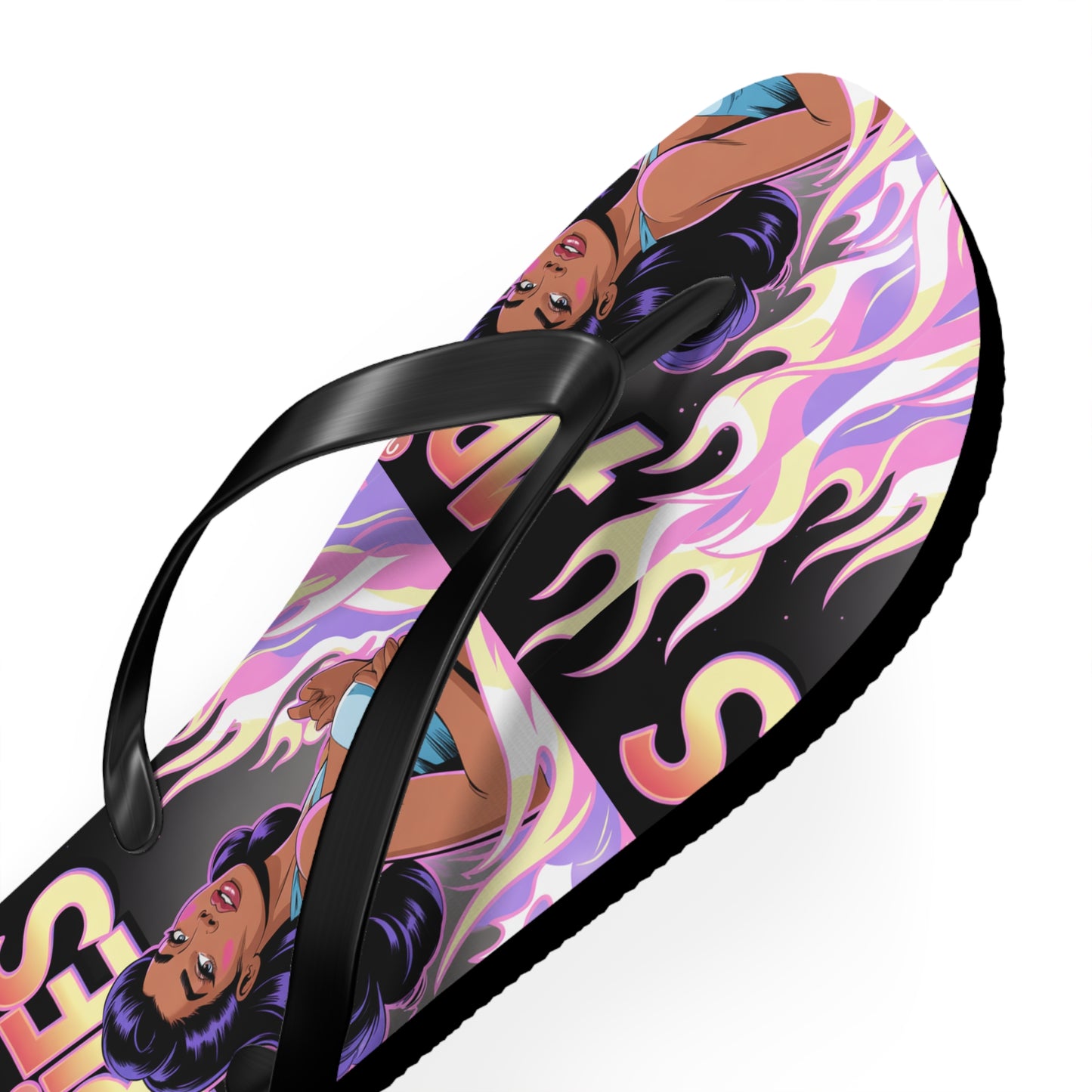 ‘ARIES’ Graphic Flip Flops - Beach Footwear, Vacation Essentials