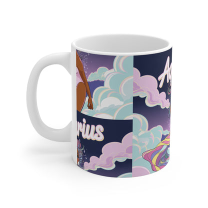 Aquarius Zodiac Mug, Horoscope Cup, Astrology Gift