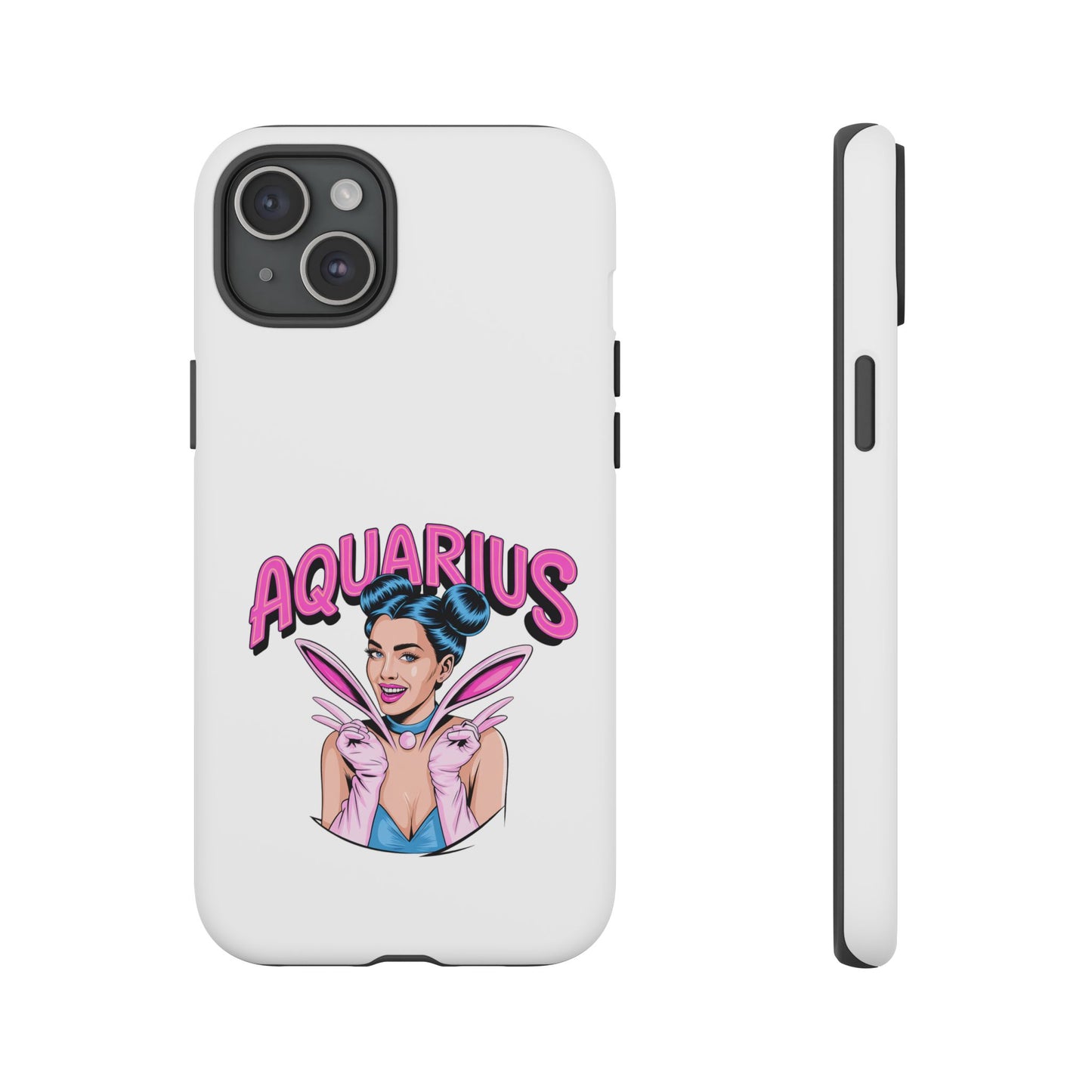 “AQUARIUS” Phone Case with Retro Look